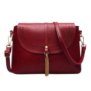 Amelia's Vintage Vibes Purse Boho Crossbody, RED